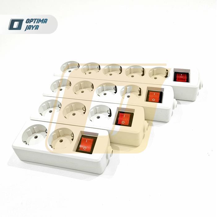 Stop Kontak Arde Saklar Tanpa Kabel White Series MYVO