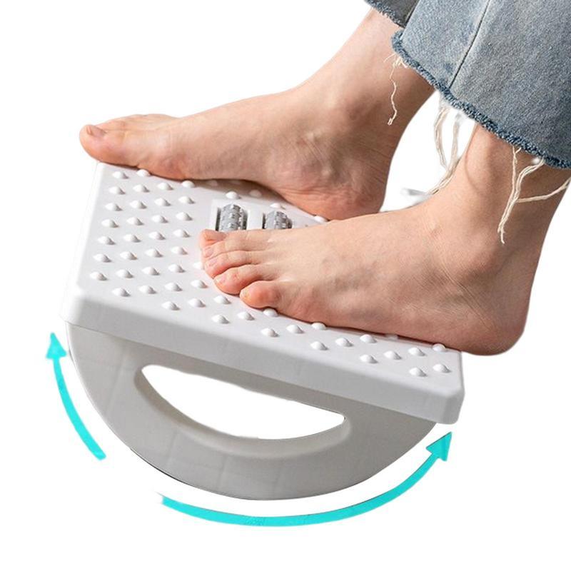 Adjustable Massaging Footrest Ergonomic Under Desk Footrest With