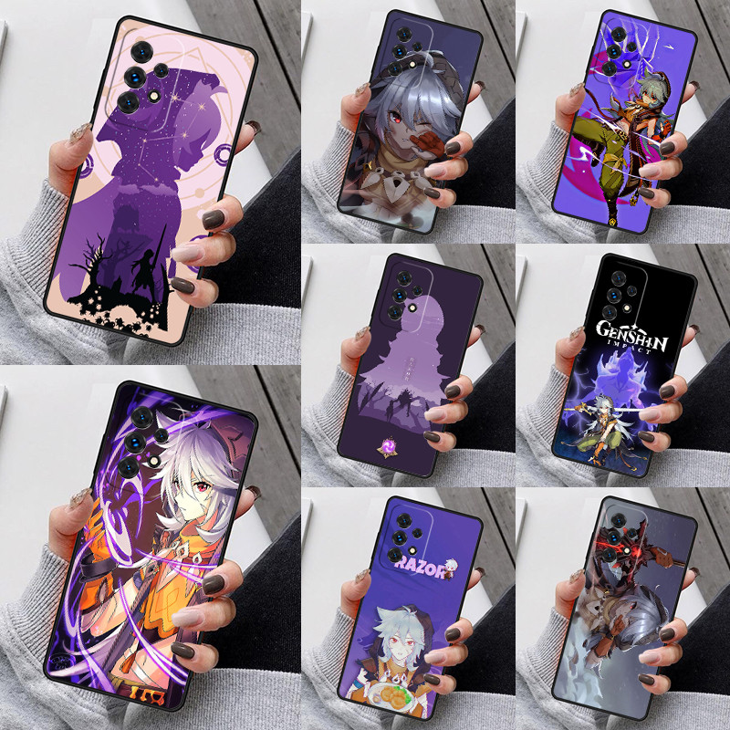 Razor Genshin Impact Phone Case For Samsung Galaxy S25 S23 S30 S8 S21 S20 FE S24 S22 Note 10 20 Plus