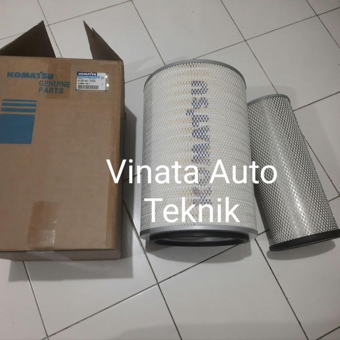 Paling Baik Filter Hawa Komatsu 6125-81-7032 / 600-181-4300 Set (2 Pcs) Terlariss 
