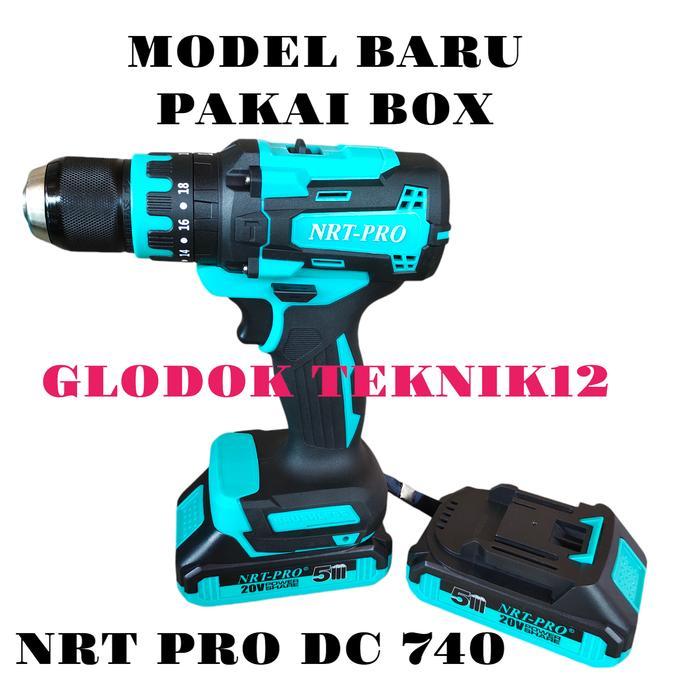 Terbaik Mesin Bor Cordless Nrt Pro Dc740 / Impact Drill Nrt Pro Dc 740 Terlariss !!