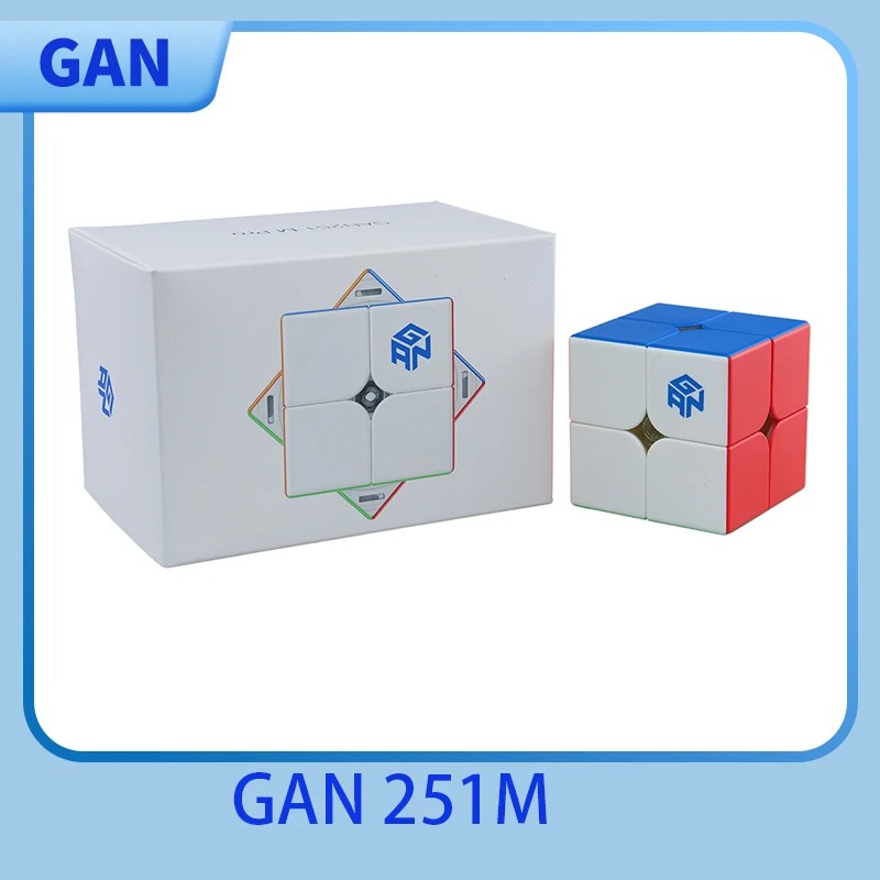 JudyCubeGAN 251 M Pro 2x2 Magnetic Speed Cube Professional GAN Cube 251M AIR Puzzles GAN 249 V2