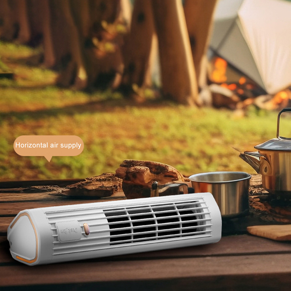 Bladeless Tower Fan Usb Rechargeable 3 Speed Mini Vertical Air Conditioner 1200Mah Standing Tower