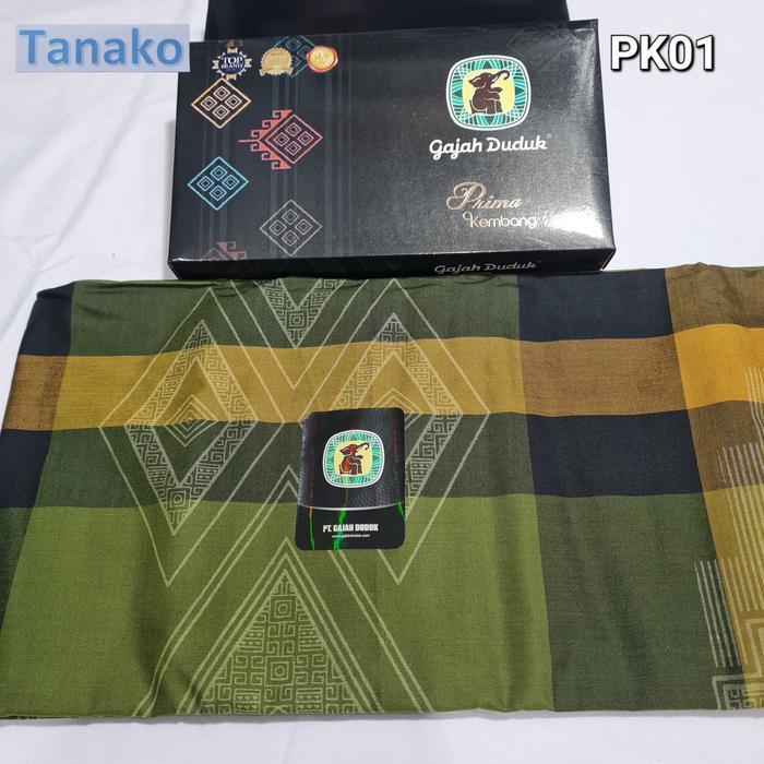Kain Sarung Gajah Duduk Prima / Nusantara Kembang Sarung Pria Dewasa