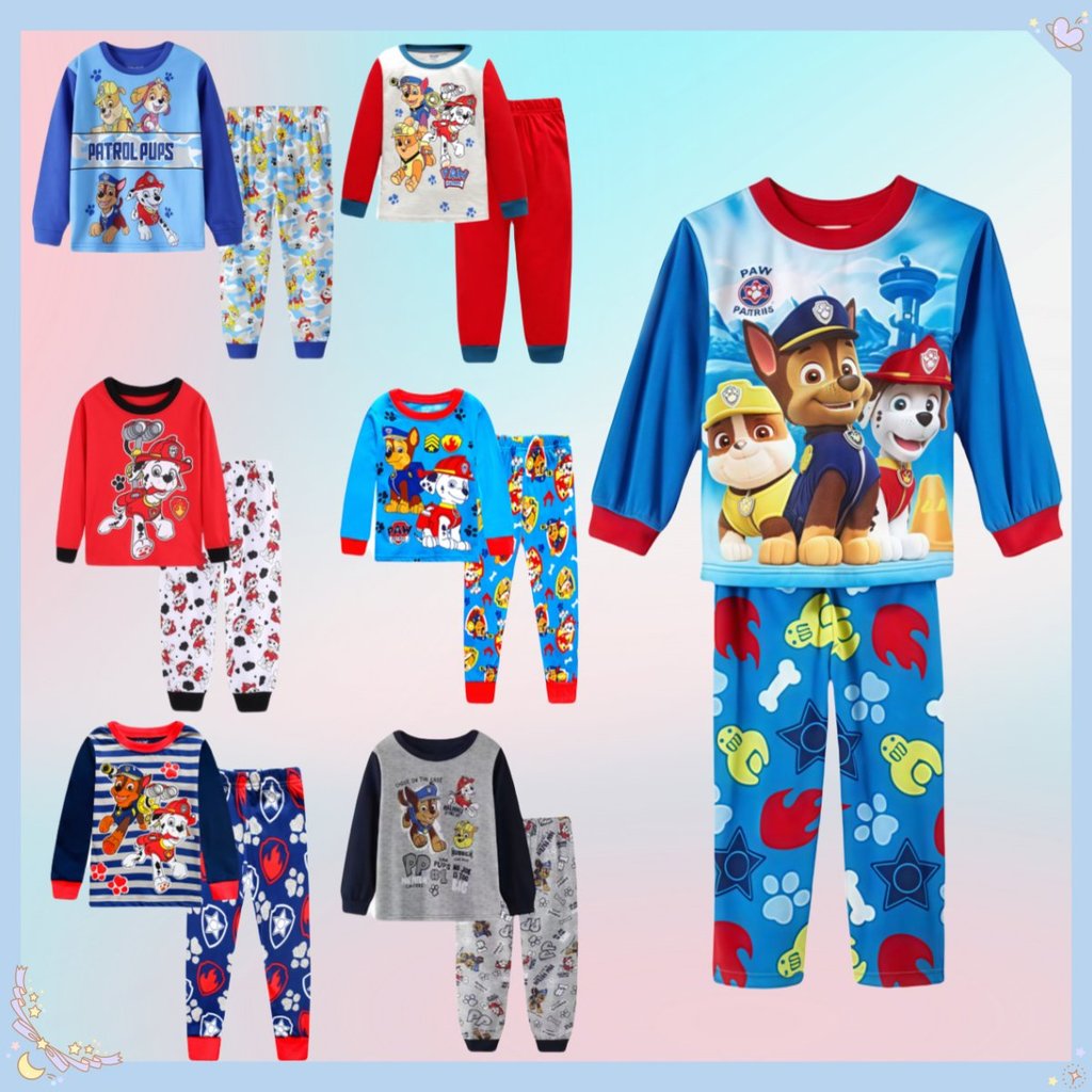 Children's suit pajamas 2pcs/set New PAW Patrol cartoon Suit Girls' boys cotton cartoon homewear