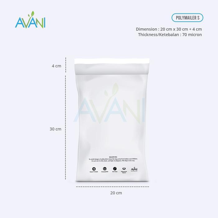 f9z4- Polymailer Kantong Singkong Packing Ramah Lingkungan - Cassava Polymailer