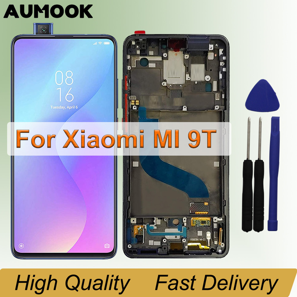 6.39" AMOLED For Xiaomi MI 9T Pro/MI 9T LCD Display Touch Screen Digitizer Assembly With Frame for