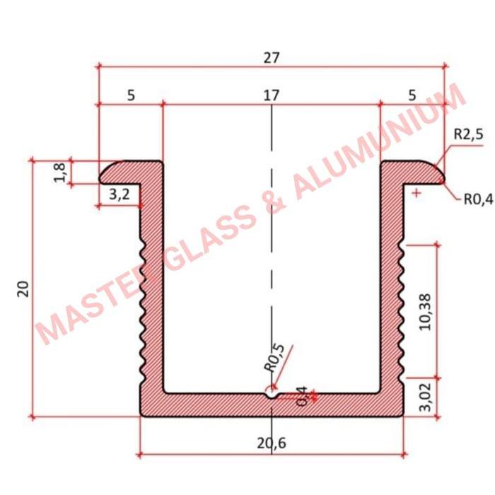 Channel U Alumunium Sayap