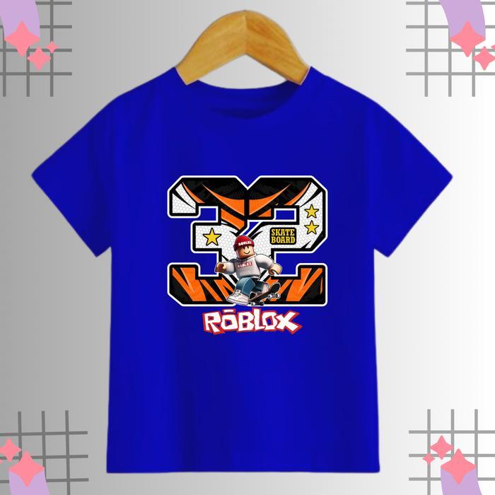ec9o- Koko Import - Baju Kaos Jersey Angka Roblox Anak Laki-Laki Usia 2-16 Tahun Bahan Katun