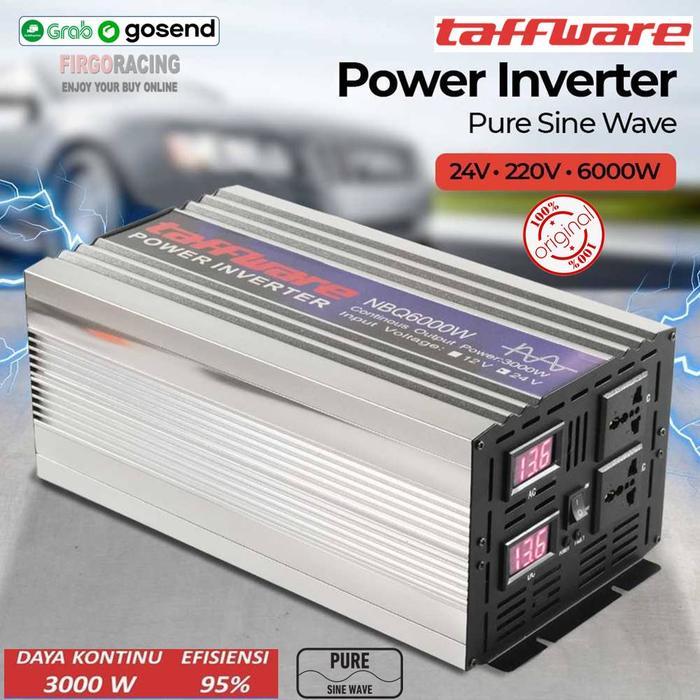 Power Inverter Pure Sine Wave DC 24V To AC 220V 6000 Watt