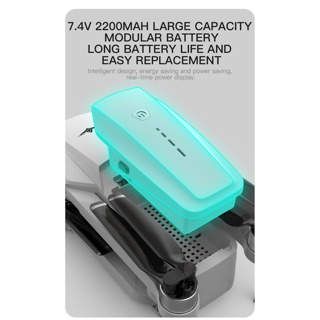 Original KF102 Drone Battery 7.4V 2200mAh For KF102 GPS Drone Battery Accessories RC Quadcopter FPV 