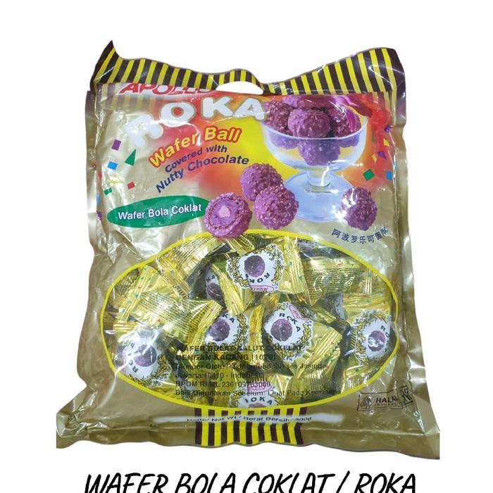 (ORIGINAL) HYA COKLAT BOLA MALAYSIA /ROKA ROKA WAFER BALL MALAYSIA ISI 50 PCS MANIS TERMURAH