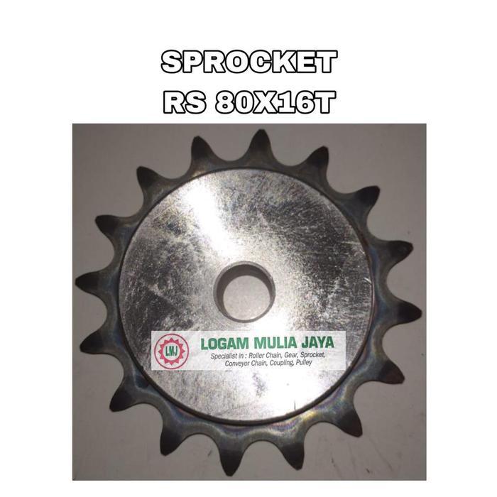 Sale Sprocket Rs 80 Single Gigi 16 Sprocket Rs 80X16T Rs 80-16T Gear Gir Terlaris