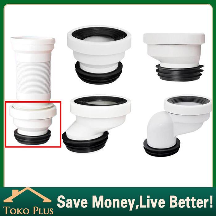Seal Gasket Closet Duduk / Konektor Flange Offset Toilet Bahan Pvc