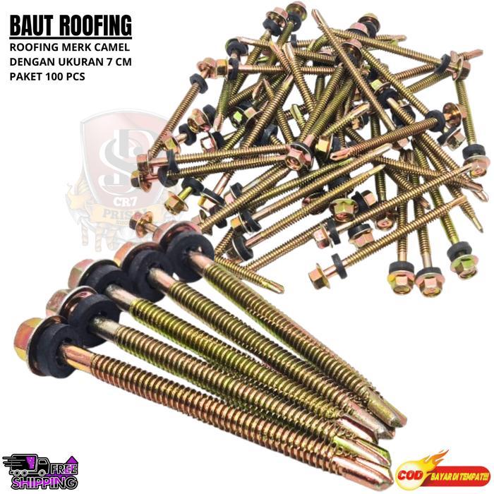 Baut Roofing 7cm CML Sekrup Atap Baja Ringan Panjang 7cm