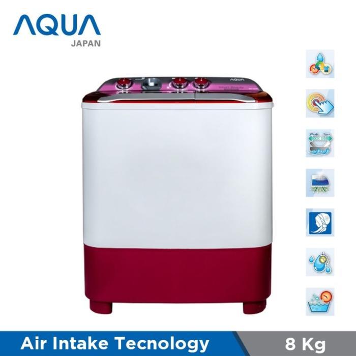 MESIN CUCI AQUA QW 880XT 8 KG QW880XT
