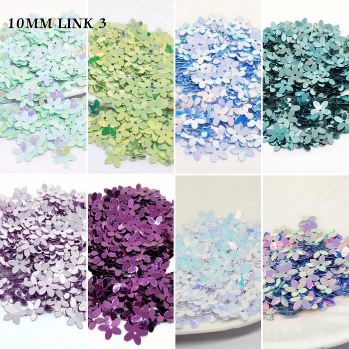 PAYET MANIK SEQUIN RAMBOCI BUNGA SAKURA 10MM (LINK 3)