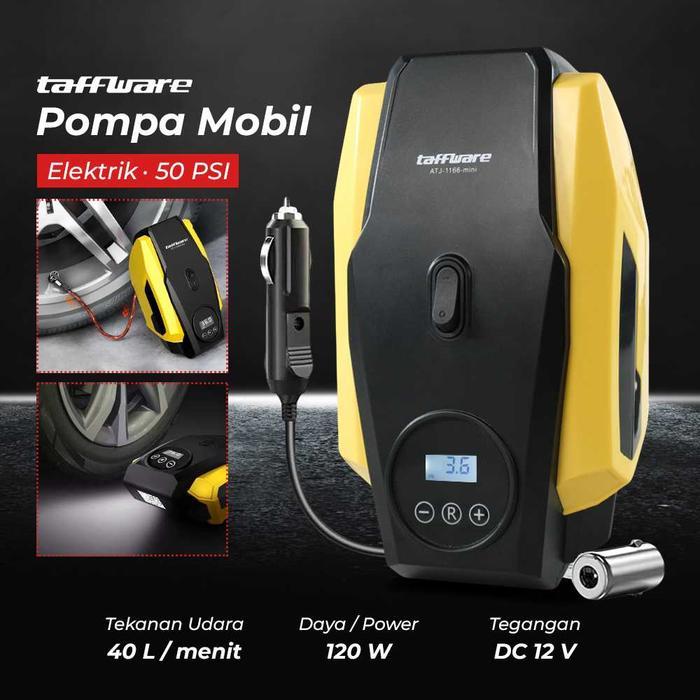 9ganawa - Taffware Inflator Pompa Mobil Elektrik 5 PSI / ATJ-1166S / Pompa MultifungsitPompa Mobil