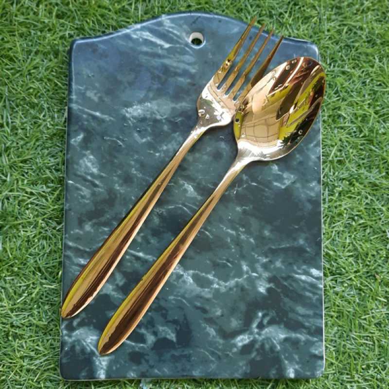Sendok Makan Gold & Garpu Makan Gold HOTEL Stainless Steel 18-10 24134