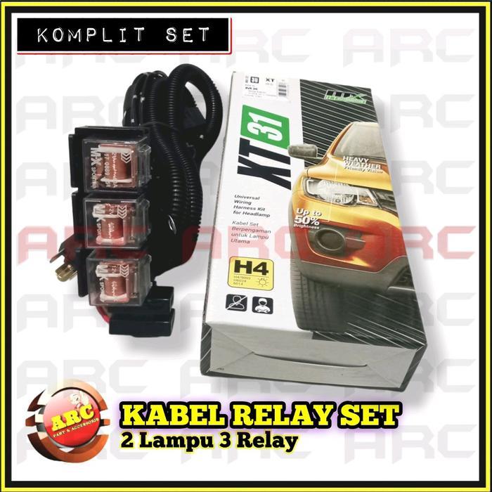 KABEL RELAY SET LAMPU UTAMA MOBIL H4