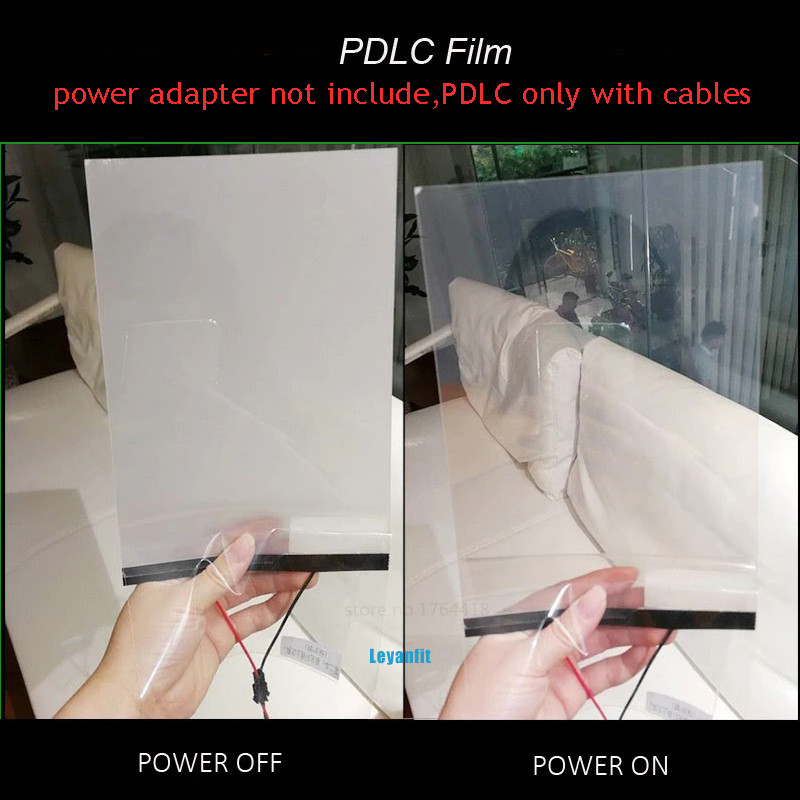 25cmx25cm PDLC Magic Glass Film Smart Glass Film White Black Grey