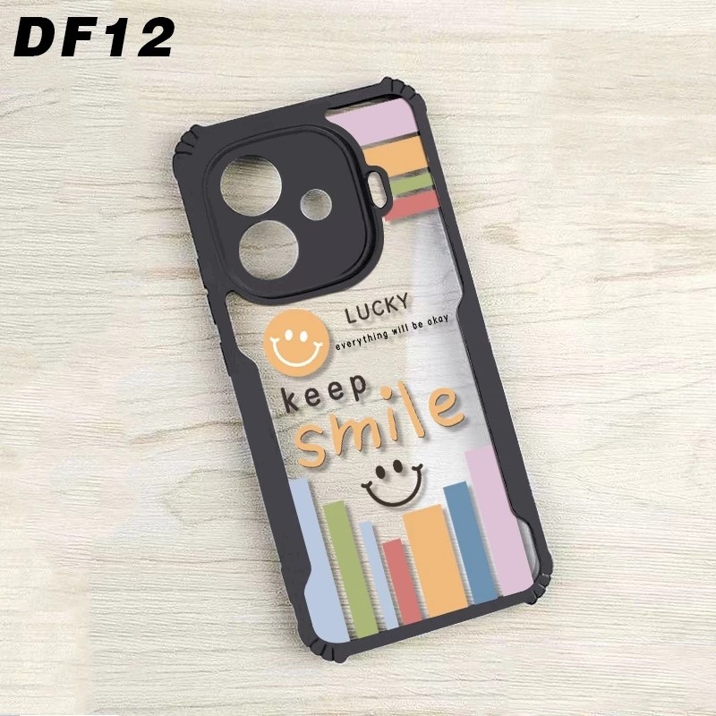 CASE CLEAR MOTIF FUSION SHOCKPROOF FOR OPPO A5 5G/4G 2025 A5 PRO 5G A52/A92 A53 /A33 A54 4G A55 4G A