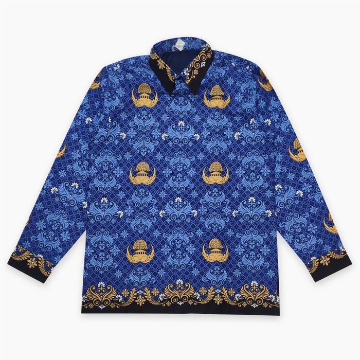 Kemeja Seragam Batik Korpri Pria Terbaru Bahan Katun 40 S Lapis Furing M L Xl Xxl 3L 4L 5L 6L 7L 9L
