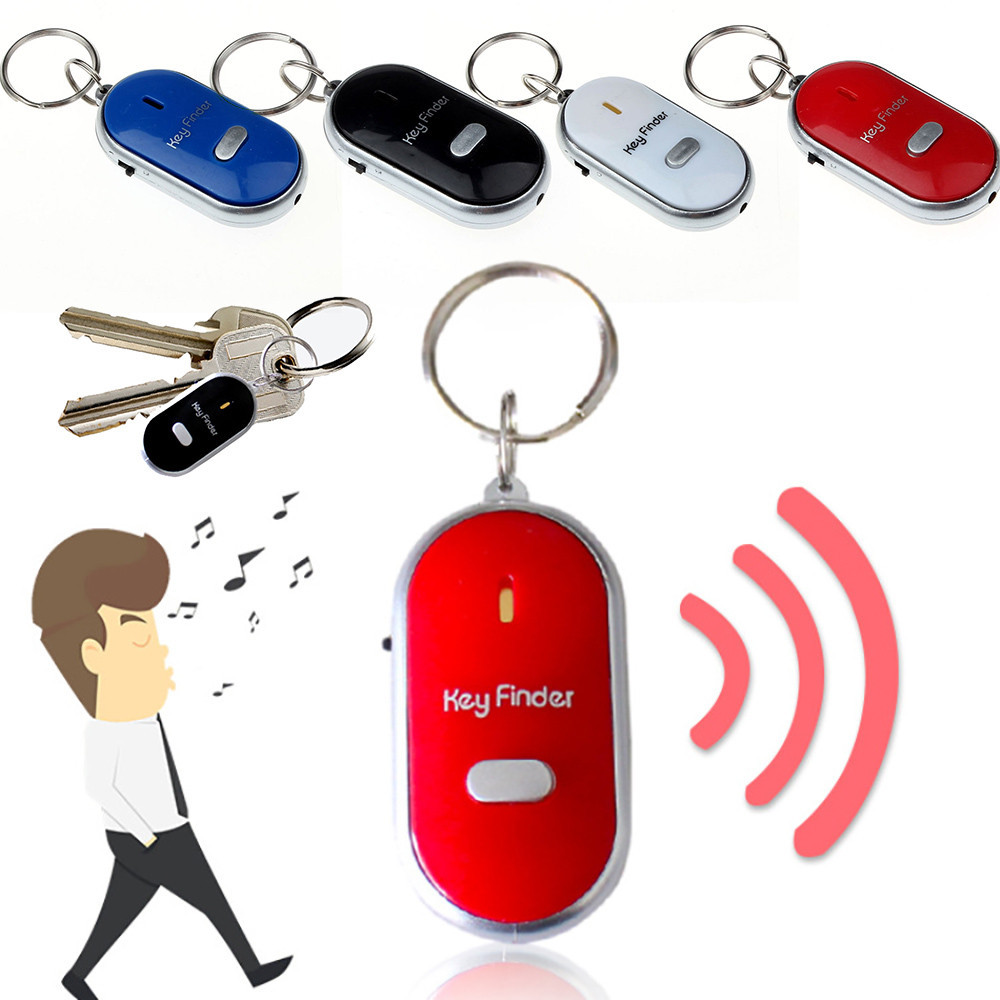 Mini Whistle Anti Lost KeyFinder Alarm Wallet Pet Tracker Smart Flashing Beeping Remote Locator Keyc