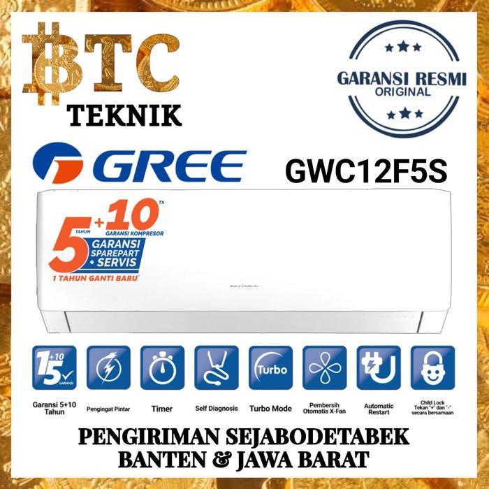 NEW PROMO AC GREE 1.5 PK AC GREE INVERTER 1.5 PK AC GREE GWC - 12F5S
