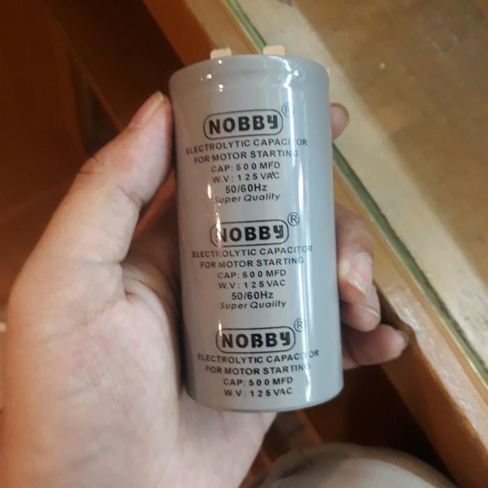 KAPASITOR STARTING 500 MFD 125VAC NOBBY