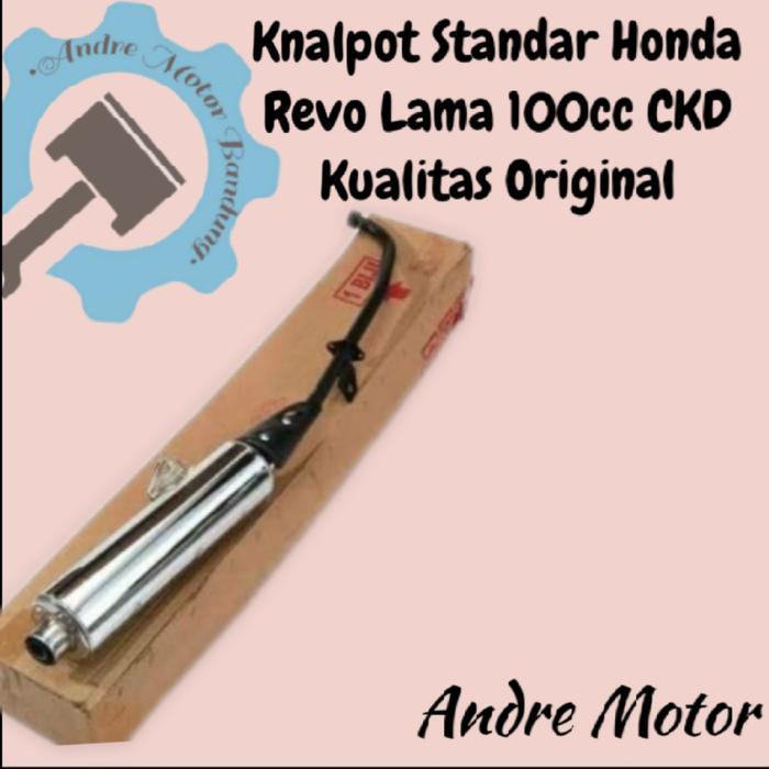 Knalpot Standar Honda Revo Lama 100Cc Ckd Kualitas Original