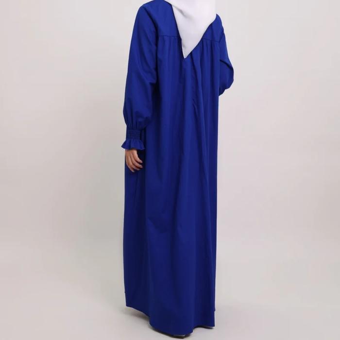 Elzatta Gamis Katun Smock Dress Elzatta Gamis Wanita Polos Terbaru Original