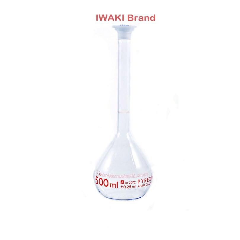 Iwaki.5645-200. Labu Ukur Clear 200Ml Pp Stopper Volumetric Flask