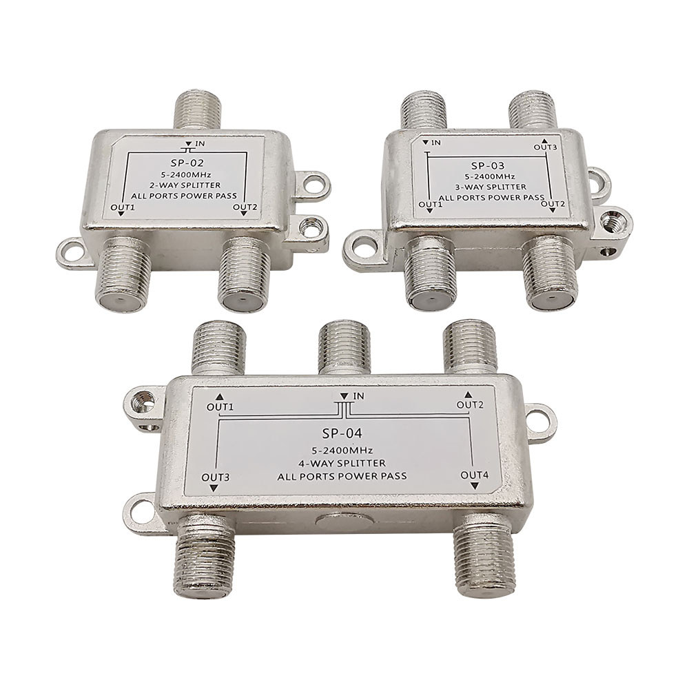 2/3/4 Way Tv Antenna Satellite Splitter Tv Splitter Distributor Coaxial Cable Antenna Cable Tv