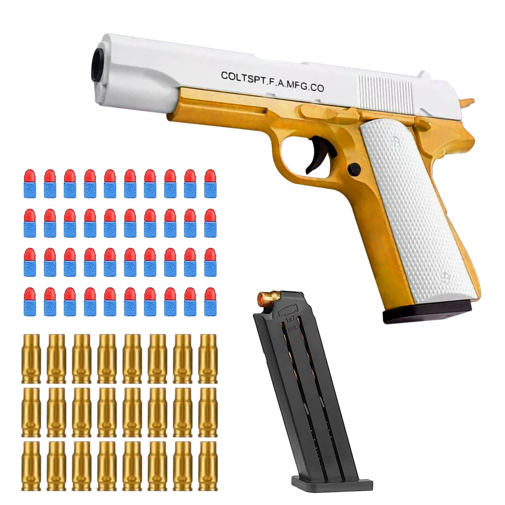 2025 Shell Ejecting Safe Toy Guns For Kids Soft Bullets Desert Eagle Toy Gun Cool Birthday Gifts Age