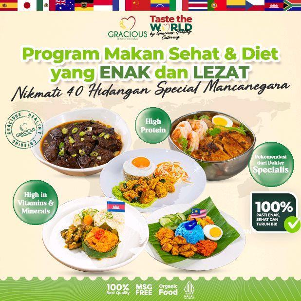 Katering Program Diet lunch+Dinner Weekly(5 hari)