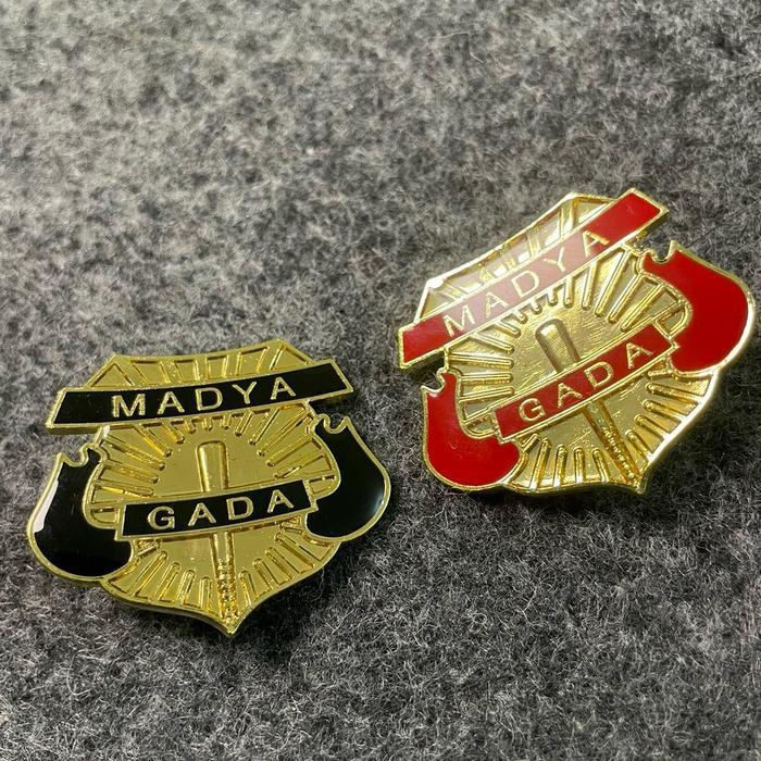 SIAPKIRIM Pin Security Gada Madya Emblem Madya Gada Lencana Gada madya READY STOCK