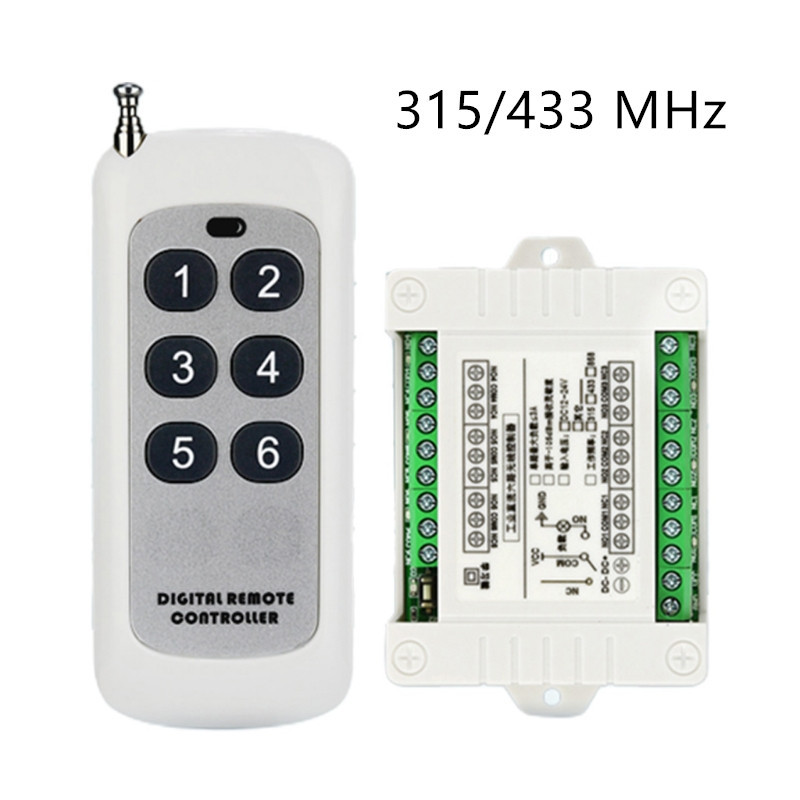 DC 12V 6 CH Channels 6CH RF Wireless Remote Control Switch Remote