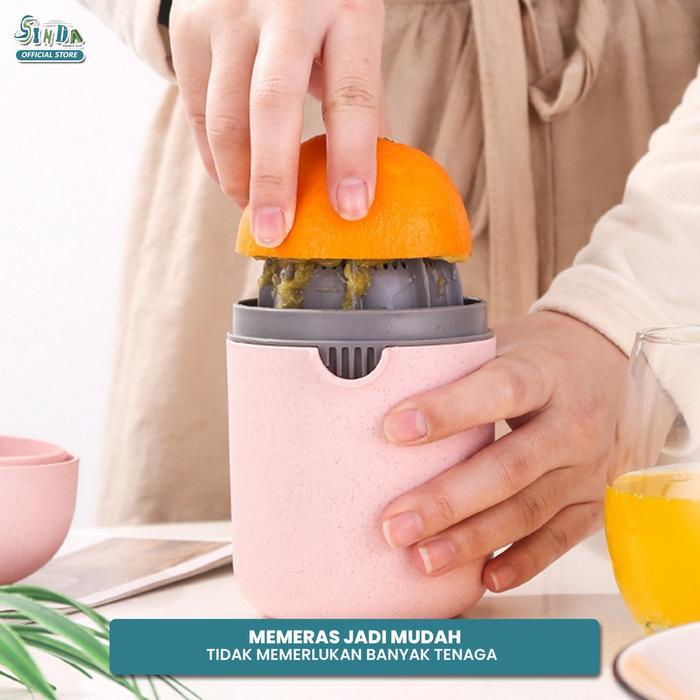 SINDA Pemeras Jeruk Gelas Portable Alat Pemeras Lemon Dan Jeruk Mini Plastik