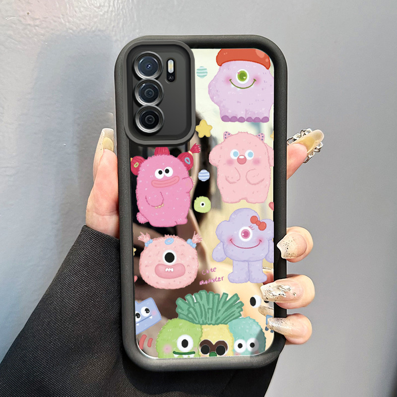 Casing Hp OPPO A16 OPPO A16s OPPO A54s Case HP Casing pola Monster kartun Kartun Kasing cermin Cesin