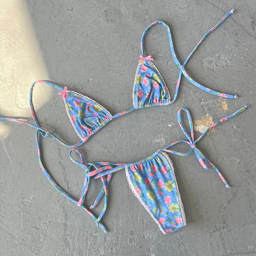 Micro Bikini Push Up Women Swimsuits 2025 Female Swimwear Brazilian Bikini Set Thong Biquini Swim