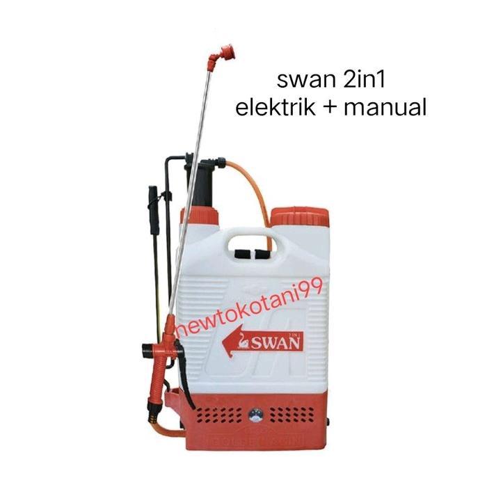 Diskon Sprayer SWAN MTB 2in1 elektrik dan manual tangki semprot double elektrik dan manual dari SWAN