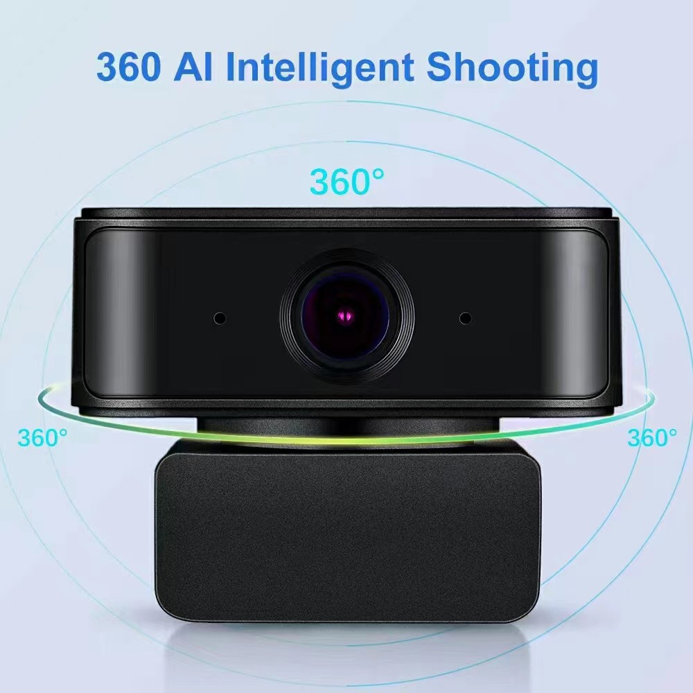 1080P 360Degree Ai Tracking Wireless 2Mp Webcam Usb Webcam For Boardcast On Teaching Video Ca Pc