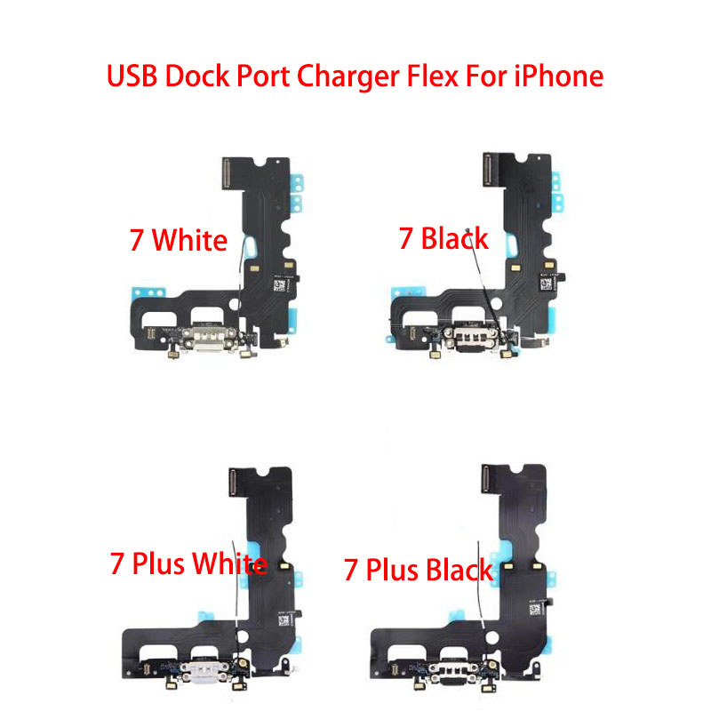 Charging Flex Cable For Iphone 7 7Plus Usb Dock Connector Charger Port Replacement Parts