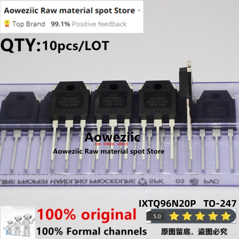 Aoweziic 2019+ 100% New Imported Original Ixtq96N20P 96N20P 96N20 To-247 Inverter Welder Pipe 96A