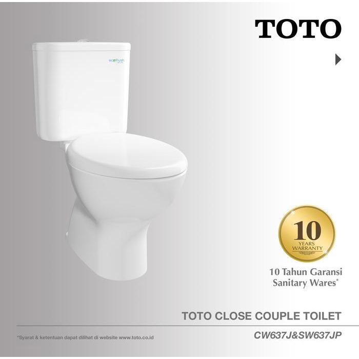TOTO Closet CW637J/SW637JP Closet Duduk - Kloset - Kloset Duduk