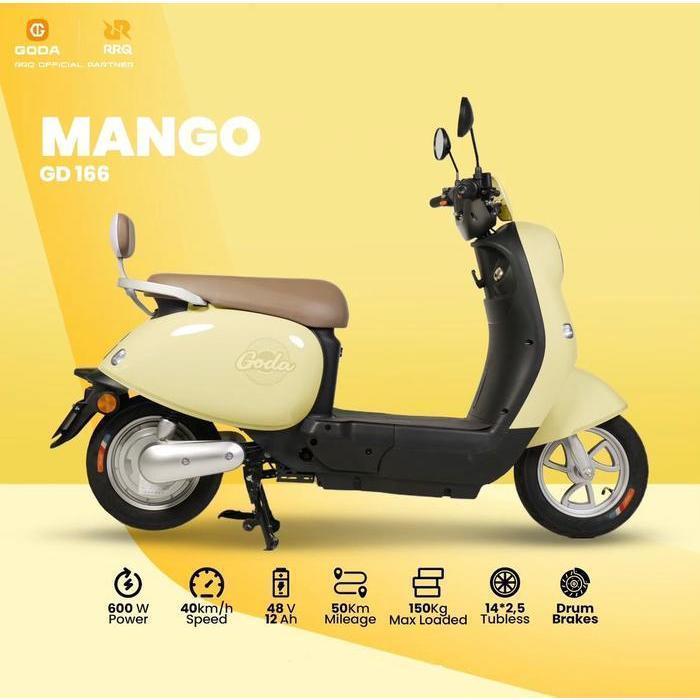 GODA GD166 NEW SEPEDA LISTRIK TERBARU DARI GODA GD-166 - Cream - Pink - Pink