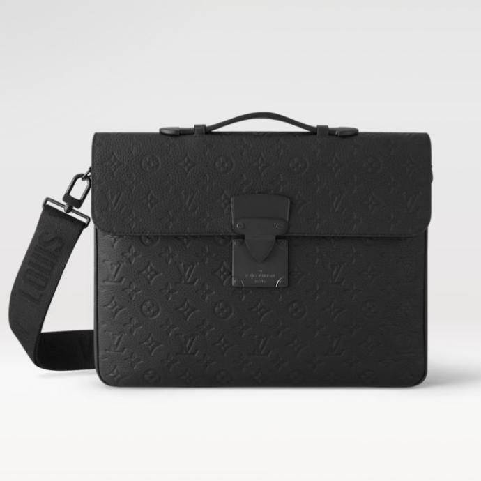 TAS SLING BAG PRIA MAN LV LOUIS VUITTON S LOCK BRIEFCASE ORIGINAL PRODUCT