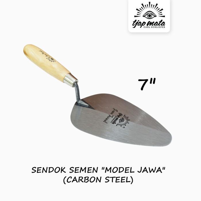 Tjap Mata / Cap Mata Sendok / Cetok Semen Jawa 7" (Carbon Steel)