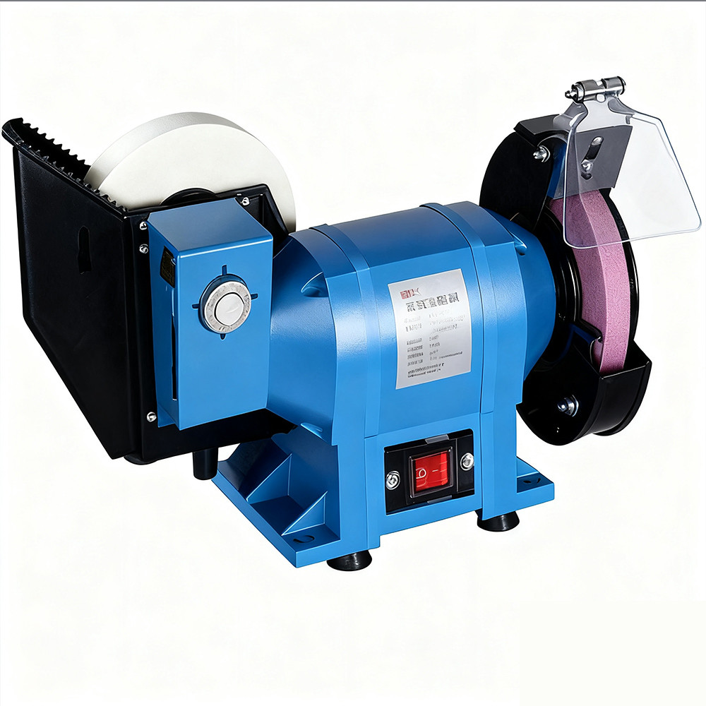 250W Electric Bench Grinder Professional Tool Sharpening Machine Wet And Dry Bench Grinder Dual